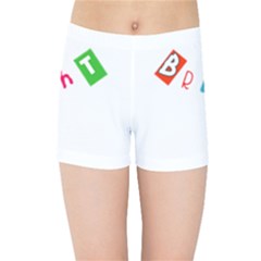 Bright Colorful Simple Artistic Vivid Unique Kids  Sports Shorts