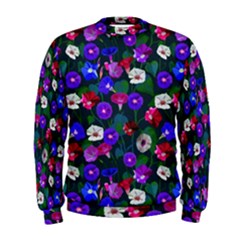 Watercolor Flowers  Bindweed  Liana Men s Sweatshirt by SychEva