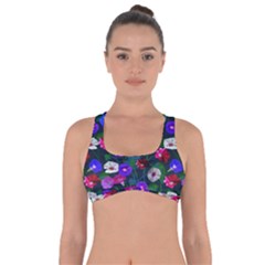 Watercolor Flowers  Bindweed  Liana Got No Strings Sports Bra by SychEva