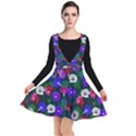 Watercolor Flowers  Bindweed  Liana Plunge Pinafore Dress View1