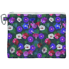 Watercolor Flowers  Bindweed  Liana Canvas Cosmetic Bag (xxl) by SychEva