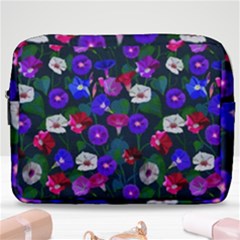 Watercolor Flowers  Bindweed  Liana Make Up Pouch (large) by SychEva