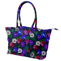 Watercolor Flowers  Bindweed  Liana Canvas Shoulder Bag by SychEva