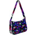 Watercolor Flowers  Bindweed  Liana Zip Up Shoulder Bag View1