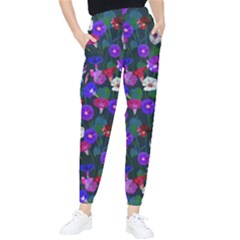 Watercolor Flowers  Bindweed  Liana Tapered Pants