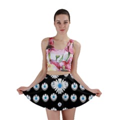 Festive Flowers For The Perfect Day In Peace Mini Skirt by pepitasart