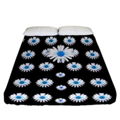 Festive Flowers For The Perfect Day In Peace Fitted Sheet (queen Size) by pepitasart