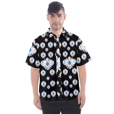 Festive Flowers For The Perfect Day In Peace Men s Short Sleeve Shirt by pepitasart