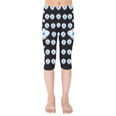 Festive Flowers For The Perfect Day In Peace Kids  Capri Leggings  by pepitasart