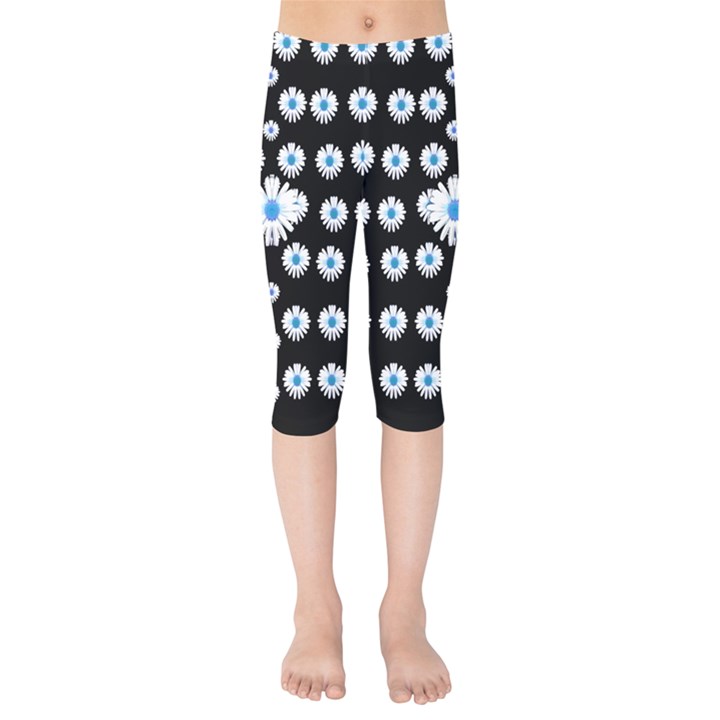 Festive Flowers For The Perfect Day In Peace Kids  Capri Leggings 