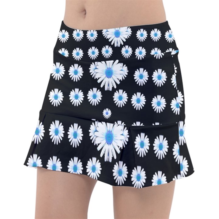 Festive Flowers For The Perfect Day In Peace Classic Tennis Skirt