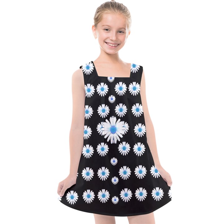 Festive Flowers For The Perfect Day In Peace Kids  Cross Back Dress