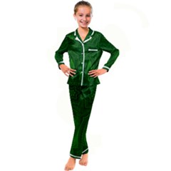 Freshspring3 Kid s Satin Long Sleeve Pajamas Set by LW323