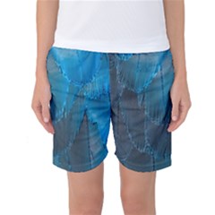 Feathery Blue Women s Basketball Shorts by LW323