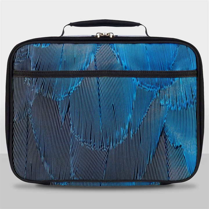 Feathery Blue Full Print Lunch Bag