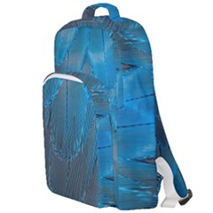 Feathery Blue Double Compartment Backpack by LW323