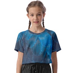 Feathery Blue Kids  Basic Tee by LW323