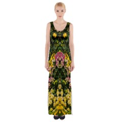 Springflowers Thigh Split Maxi Dress by LW323