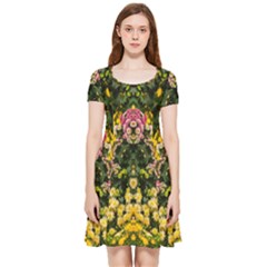 Springflowers Inside Out Cap Sleeve Dress by LW323