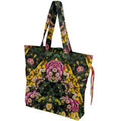 Springflowers Drawstring Tote Bag by LW323