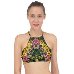 Springflowers Racer Front Bikini Top by LW323