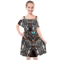 Holy1 Kids  Cut Out Shoulders Chiffon Dress by LW323