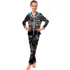 Holy1 Kid s Satin Long Sleeve Pajamas Set by LW323