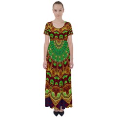 Glorious High Waist Short Sleeve Maxi Dress by LW323