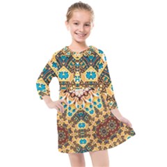 Worthyisthelamb Kids  Quarter Sleeve Shirt Dress by LW323