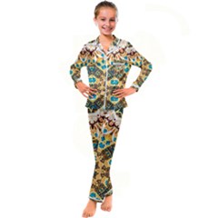 Worthyisthelamb Kid s Satin Long Sleeve Pajamas Set by LW323