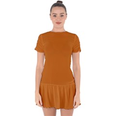 Alloy Orange Drop Hem Mini Chiffon Dress by FabChoice