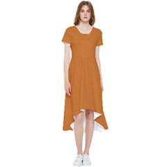 Alloy Orange High Low Boho Dress by FabChoice