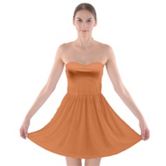 Amber Glow Strapless Bra Top Dress by FabChoice