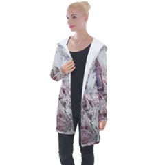 Pebbles Module  Longline Hooded Cardigan by kaleidomarblingart