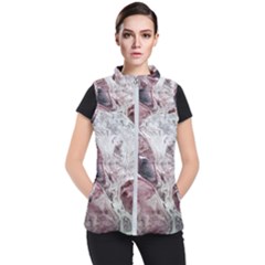 Pebbles Module  Women s Puffer Vest by kaleidomarblingart