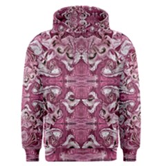 Pink Marbling Symmetry Men s Core Hoodie by kaleidomarblingart