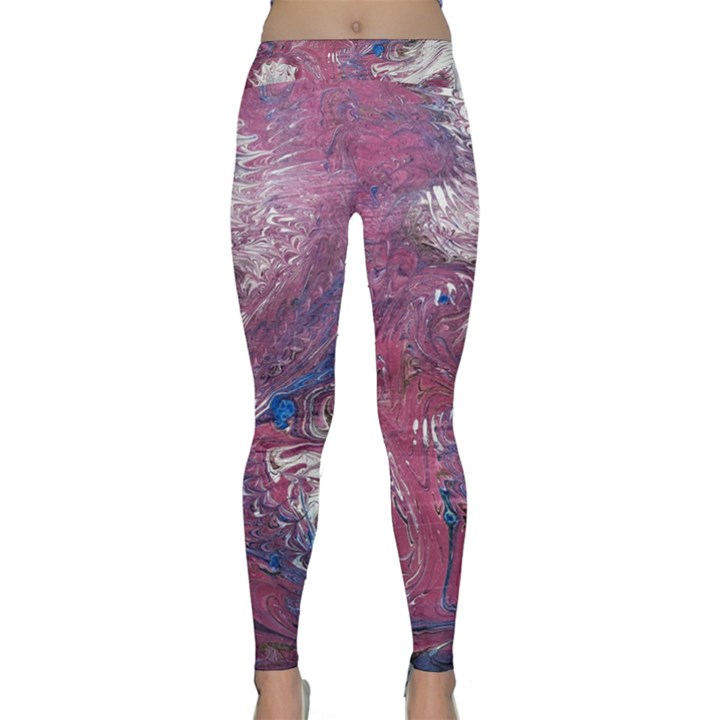 Violet feathers Classic Yoga Leggings