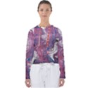 Violet feathers Women s Slouchy Sweat View1