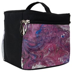 Violet Feathers Make Up Travel Bag (big) by kaleidomarblingart