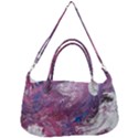 Violet feathers Removal Strap Handbag View2