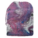 Violet feathers Drawstring Pouch (3XL) View2