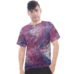 Violet Feathers Men s Sport Top by kaleidomarblingart