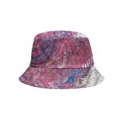 Violet Feathers Bucket Hat (kids) by kaleidomarblingart