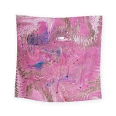 Pink Feathers Square Tapestry (small)