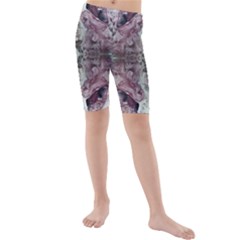 Pebbles Repeats Iv Kids  Mid Length Swim Shorts by kaleidomarblingart