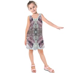 Pebbles Repeats Iv Kids  Sleeveless Dress by kaleidomarblingart