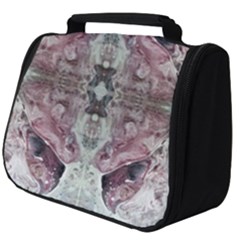 Pebbles Repeats Iv Full Print Travel Pouch (big) by kaleidomarblingart