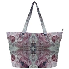 Pebbles Repeats Iv Full Print Shoulder Bag by kaleidomarblingart