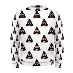 Happy Poo Pattern, Funny Emoji, Emoticon Theme, Vector Men s Sweatshirt by Casemiro