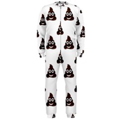 Happy Poo Pattern, Funny Emoji, Emoticon Theme, Vector Onepiece Jumpsuit (men)  by Casemiro